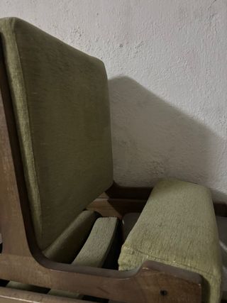 URGE!Butaca de tela y madera