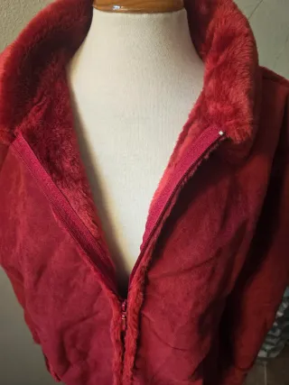 Chaqueta serraje roja talla XL