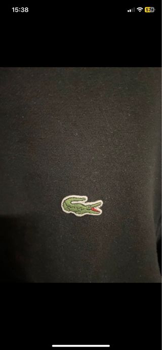 Felpa Lacoste nera
