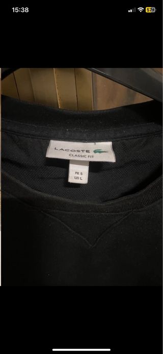 Felpa Lacoste nera