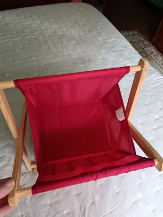 Revistero de tela y madera a estrenar. Dos modelos