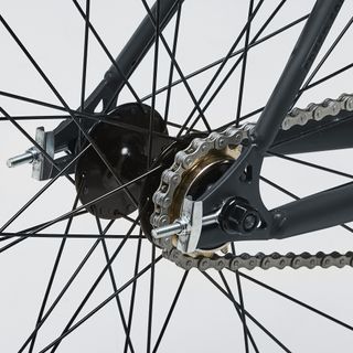 Bicicleta Fixie Elops 500  Gris Carbono