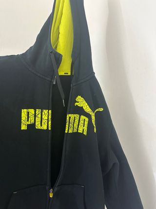 Felpa Puma uomo nera con cappuccio