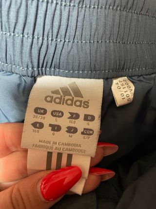Pantaloni sci Adidas blu e arancio