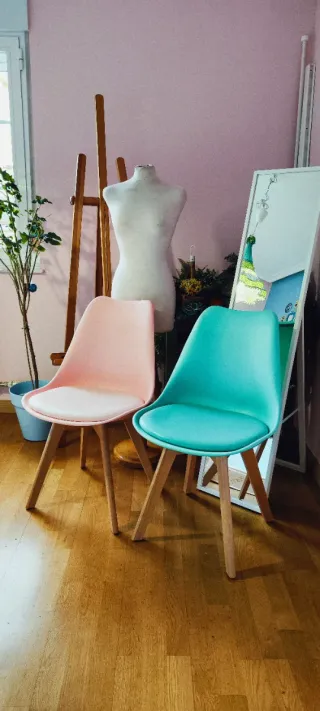 Silla Nórdica Turquesa Sklum