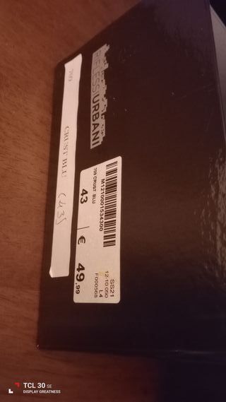 Scarpe uomo blu/grigie Tg. 43, made in Italy