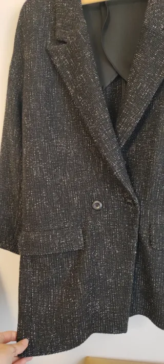 Blazer nero elegante, taglia L