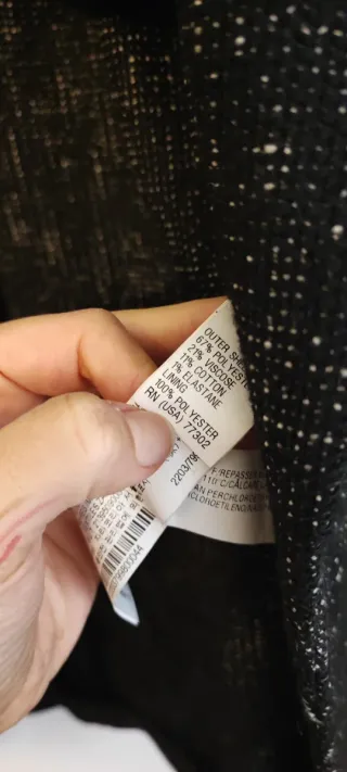 Blazer nero elegante, taglia L