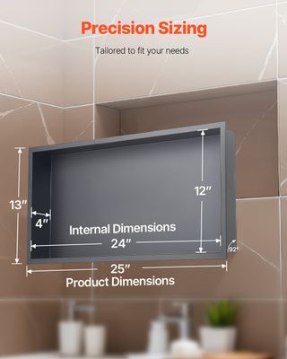 Nicchia per Doccia 33,0 x 63,5 x 10,2 cm Nicchia