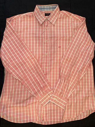 Camisa Paul&Shark. Roja y blanca Talla XXL.