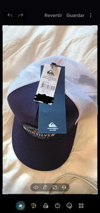 Gorra Quiksilver Azul y Blanca