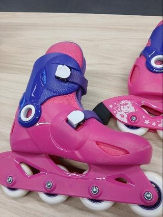 Patines Línea Niños Oxelo Ajustable 3 tallas Play 3 Rosa