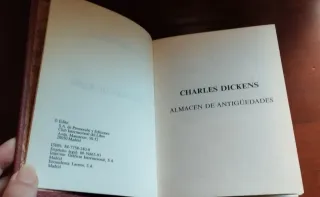 Almacén de antigüedades. Charles Dickens