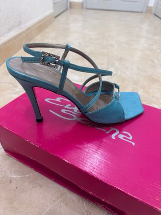 Zapatos raso azul turquesa sin estrenar