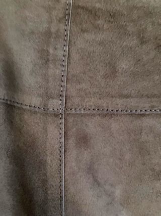 Falda ante marrón T42 con cinturón