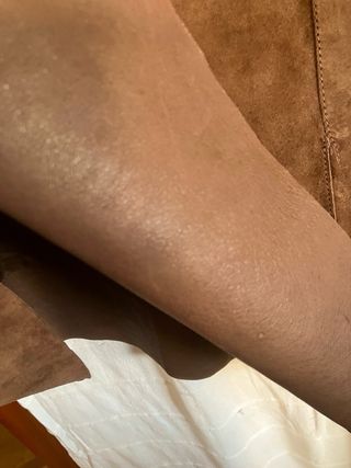 Falda ante marrón T42 con cinturón