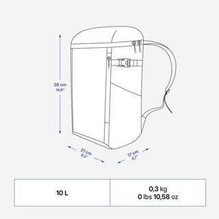 Mochila nevera 10 litros isotérmica y compacta Quechua 100