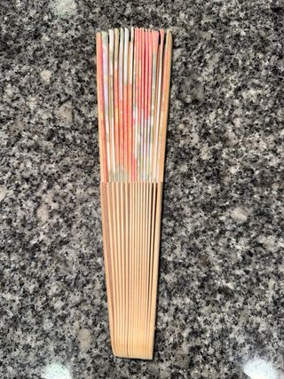 Abanico de flores multicolor