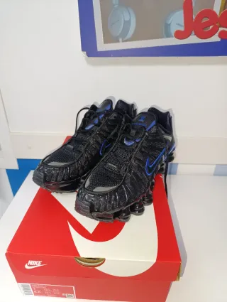 Nike Shox TL Talla 40 Negro/Azul