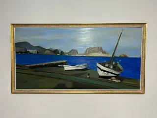 Cuadro de paisaje marino Cartagena