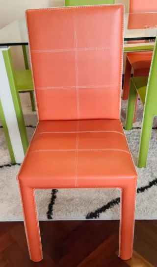 Solo hoy oferta,Mesa Comedor Cristal 6 Sillas