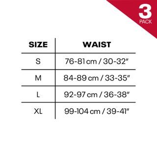 Lote 3 Bóxeres Fitness Hombre Negro