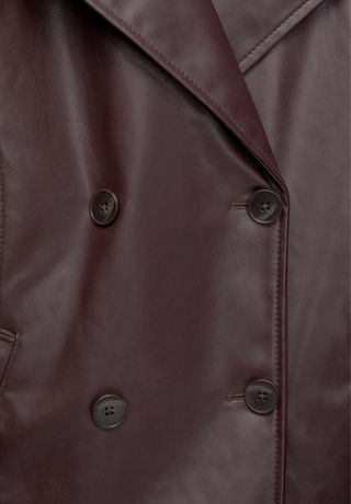 Gabardina larga vintage mujer marrón