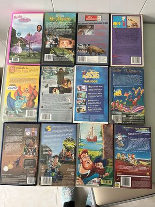 Lote 10 Películas VHS Infantiles Disney