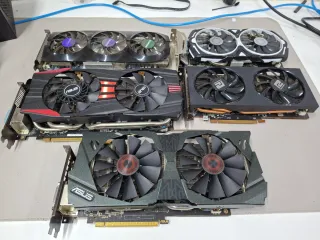 Lote 5 Placas Gráficas para Reparação