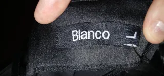 Vestido Negro Blanco Talla L con Pedrería