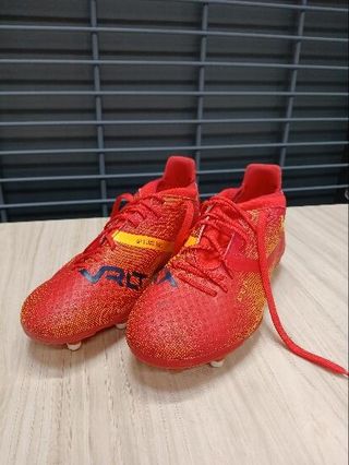 Botas de fútbol niño con cordones Viralto III FG rojas