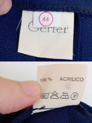 Falda vintage azul plisada