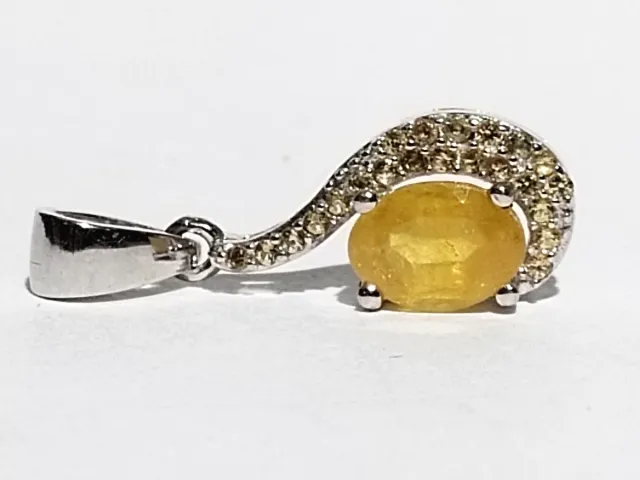 Colgante plata y zafiros naturales