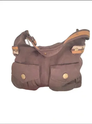 Vintage STR Y2K Bolso marrón estilo boho