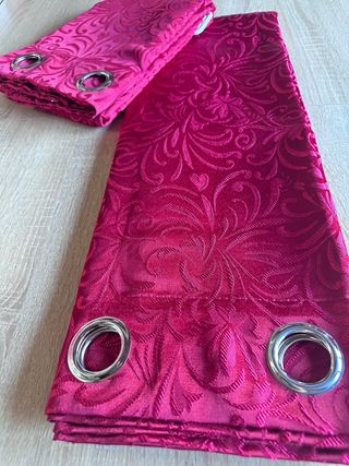 2 Tende Califo Rosso Rosa 135x275 Bordeaux Ramage