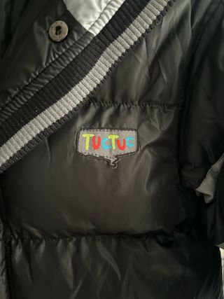 Chamarra niño/a negra y gris Talla 12 años