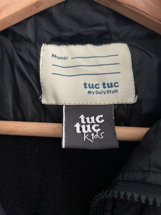 Chamarra niño/a negra y gris Talla 12 años