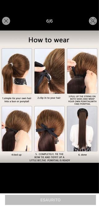 Estensione capelli coda 26 pollici