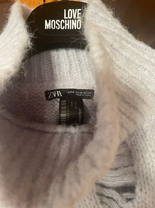 Vestido largo de Zara sin mangas con cuello