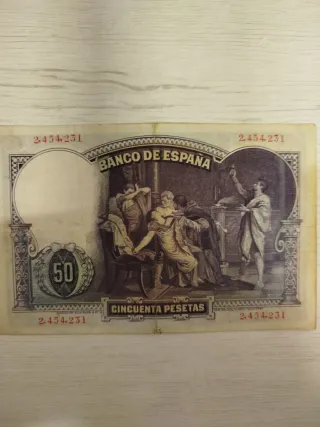 Billete 50 Pesetas Banco de España 1931