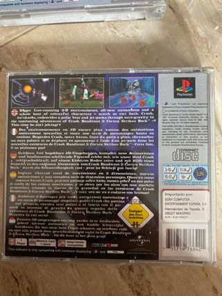 Crash Bandicoot 1 y 2 PS1 Platinum