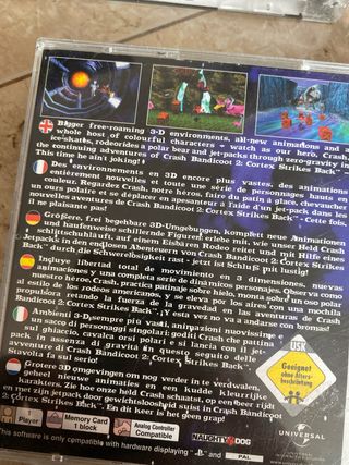 Crash Bandicoot 1 y 2 PS1 Platinum