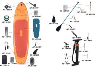 Tabla paddle surf hinchable 100 10'6 1-2 Personas (Hasta