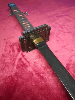 Réplica artesanal Bleach – espada de madera y másc