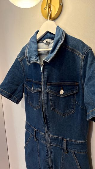 Mono vaquero manga corta, mujer