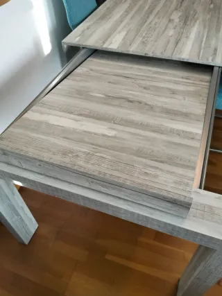 Mesa comedor extensible madera 136-196cm