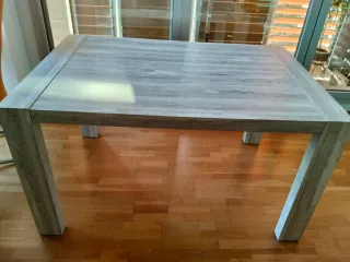 Mesa comedor extensible madera 136-196cm