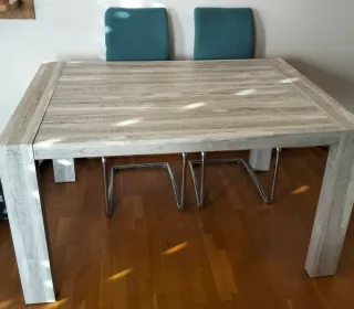 Mesa comedor extensible madera 136-196cm