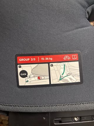 Silla coche grupo 2/3 ISOFIX 15-36kg