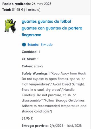 Guantes de portero fútbol niño